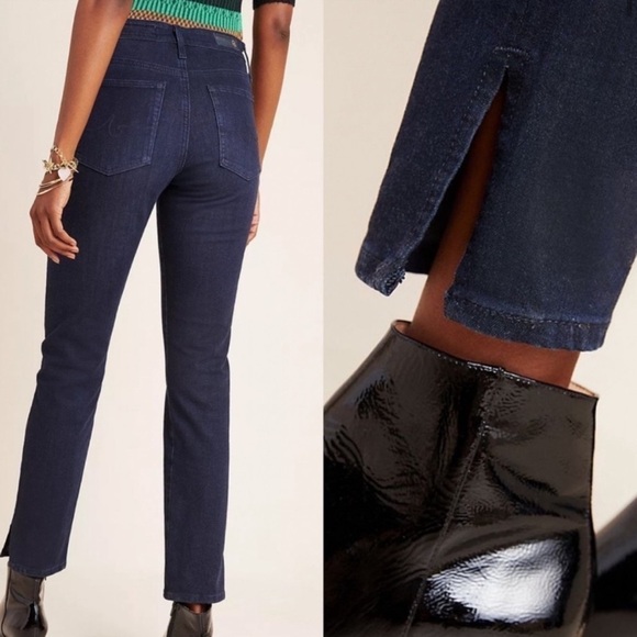 AG Anthropologie Stevie high-rise ankle jeans Sz 27 - Picture 2 of 8